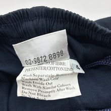 Load image into Gallery viewer, Unisex Golden Leaf Uniforms, navy school track pants, Inside leg: 42cm, EUC, size 4,  