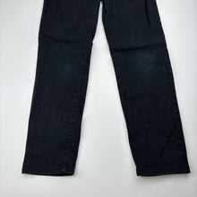 Load image into Gallery viewer, Unisex Country Road, black stretch denim jeans, adjustable, Inside leg: 53cm, GUC, size 8,  