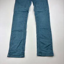 Load image into Gallery viewer, Girls Tilii, blue stretch cotton pants, adjustable, Inside leg: 61.5cm, GUC, size 10,  