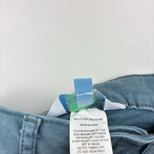 Load image into Gallery viewer, Girls Tilii, blue stretch cotton pants, adjustable, Inside leg: 61.5cm, GUC, size 10,  