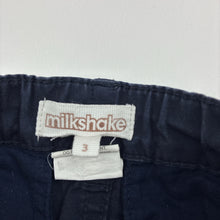 Load image into Gallery viewer, Boys Milkshake, navy cotton pants, adjustable, FUC, size 3,  