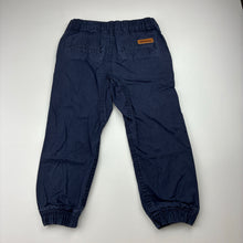 Load image into Gallery viewer, Boys Milkshake, navy cotton pants, adjustable, FUC, size 3,  