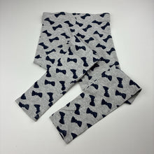 Load image into Gallery viewer, Girls B Collection, stretchy leggings, bows, Inside leg: 48cm, EUC, size 6,  