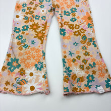 Load image into Gallery viewer, Girls Cotton On, floral flared leggings, wash fade, FUC, size 3,  