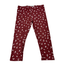 Load image into Gallery viewer, Girls Cotton On, floral fleece lined stretchy leggings, Inside leg: 29cm, EUC, size 2,  