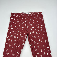 Load image into Gallery viewer, Girls Cotton On, floral fleece lined stretchy leggings, Inside leg: 29cm, EUC, size 2,  