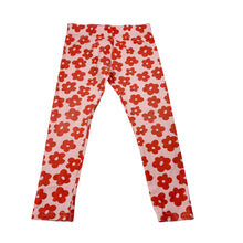 Load image into Gallery viewer, Girls Seed, floral stretchy leggings, wash fade, Inside leg: 33cm, FUC, size 2,  