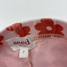 Load image into Gallery viewer, Girls Seed, floral stretchy leggings, wash fade, Inside leg: 33cm, FUC, size 2,  