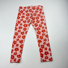 Load image into Gallery viewer, Girls Seed, floral stretchy leggings, wash fade, Inside leg: 33cm, FUC, size 2,  