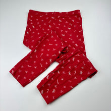 Load image into Gallery viewer, Girls Anko, stretchy Christmas leggings, Inside leg: 40cm, GUC, size 6,  