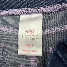Load image into Gallery viewer, Girls Mango, stretchy flared pants, elasticated, Inside leg: 43cm, EUC, size 5,  