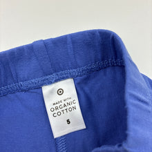 Load image into Gallery viewer, Girls Target, organic cotton blend leggings, Inside leg: 41.5cm, GUC, size 5,  