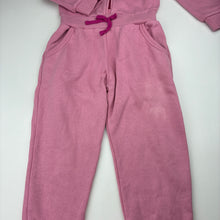 Load image into Gallery viewer, Girls Fun Spirit, fleece lined hooded jumpsuit, discolouration left leg, FUC, size 4,  