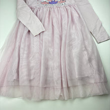 Load image into Gallery viewer, Girls Mango, cotton lined tulle party dress, rabbits, GUC, size 6, L: 66cm