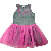 Load image into Gallery viewer, Girls Pumpkin Patch, cotton &amp; tulle dress, feathers, FUC, size 3, L: 50cm