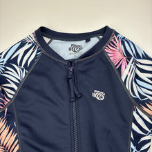 Load image into Gallery viewer, Girls Piping Hot, long sleeve swim one-piece, pilling, FUC, size 10,  