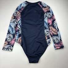 Load image into Gallery viewer, Girls Piping Hot, long sleeve swim one-piece, pilling, FUC, size 10,  