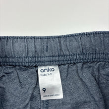 Load image into Gallery viewer, Boys Anko, blue cotton shorts, elasticated, EUC, size 9,  