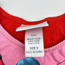 Load image into Gallery viewer, Girls Miraculous, Ladybug cotton dress, mark back skirt, FUC, size 5, L: 55cm