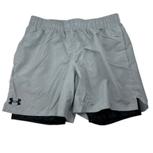 Load image into Gallery viewer, Unisex Under Armour, dual layer sports / activewear shorts, Sz: L, EUC, size 12-14,  