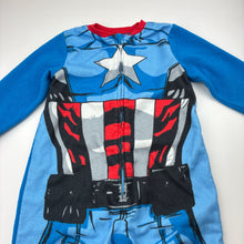 Load image into Gallery viewer, Boys Marvel, Captain America all-in-one fleece pyjamas, GUC, size 3,  