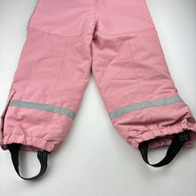 Load image into Gallery viewer, Girls H&amp;M, pink ski/snow salopettes / pants, EUC, size 5,  