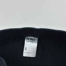 Load image into Gallery viewer, Girls Anko, black stretchy bike shorts, FUC, size 5,  