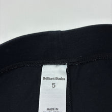 Load image into Gallery viewer, Girls Brilliant Basics, black stretchy bike shorts, GUC, size 5,  