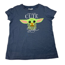 Load image into Gallery viewer, Girls Star Wars, The Child tee / top, pilling, FUC, size 8,  