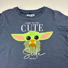 Load image into Gallery viewer, Girls Star Wars, The Child tee / top, pilling, FUC, size 8,  