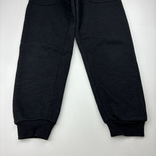 Load image into Gallery viewer, Unisex KID, black fleece lined track pants, Inside leg: 53cm, FUC, size 8,  