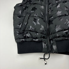 Load image into Gallery viewer, Girls Seed, black puffer vest / sleveless jacket, stars, EUC, size 12,  