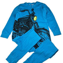 Load image into Gallery viewer, Boys Neon, cotton all-in-one pyjamas / sleepsuit, motorbike, EUC, size 8,  
