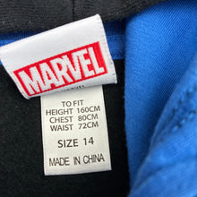 Load image into Gallery viewer, Boys Marvel, Avengers fleece lined hoodie sweater, EUC, size 14,  