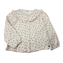 Load image into Gallery viewer, Girls Yamp! Girls, spotted cotton blouse / top, GUC, size 8,  