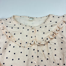 Load image into Gallery viewer, Girls Yamp! Girls, spotted cotton blouse / top, GUC, size 8,  