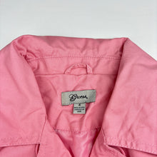 Load image into Gallery viewer, Girls Guess, lined pink cotton jacket / coat, L: 55cm, white mark right cuff, FUC, size 4,  