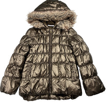 Load image into Gallery viewer, Girls Mango, PU coated hooded jacket / coat, EUC, size 6,  