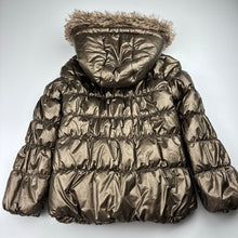 Load image into Gallery viewer, Girls Mango, PU coated hooded jacket / coat, EUC, size 6,  