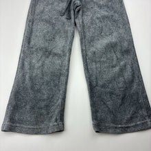 Load image into Gallery viewer, Girls Target, grey velour pants, elasticated, Inside leg: 37cm, FUC, size 3,  