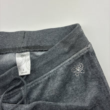 Load image into Gallery viewer, Girls Target, grey velour pants, elasticated, Inside leg: 37cm, FUC, size 3,  