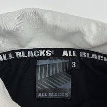 Load image into Gallery viewer, Boys ALL BLACKS, cotton polo shirt top, discolouration on collar, FUC, size 3,  
