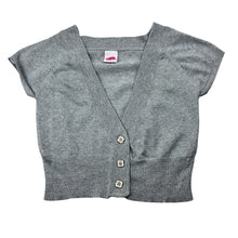 Load image into Gallery viewer, Girls Miss Understood, silver metallic lightweight knit short sleeve top, GUC, size 10,  