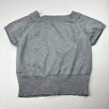 Load image into Gallery viewer, Girls Miss Understood, silver metallic lightweight knit short sleeve top, GUC, size 10,  