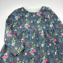 Load image into Gallery viewer, Girls Zara, floral long sleeve dress, wash fade, FUC, size 3-4, L: 50cm