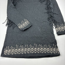 Load image into Gallery viewer, Girls H&amp;M, knitted cotton long sleeve dress, GUC, size 9-10, L: 66cm