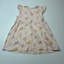 Load image into Gallery viewer, Girls H&amp;M, pink floral cotton dress, EUC, size 1, L: 41cm