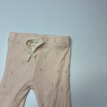 Load image into Gallery viewer, Girls Anko, ribbed cotton footed leggings / bottoms, EUC, size 000,  