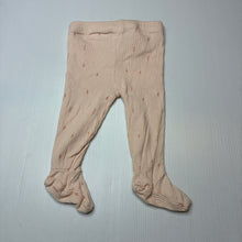 Load image into Gallery viewer, Girls Anko, ribbed cotton footed leggings / bottoms, EUC, size 000,  