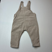 Load image into Gallery viewer, Boys H&amp;M, corduroy cotton overalls, GUC, size 0,  
